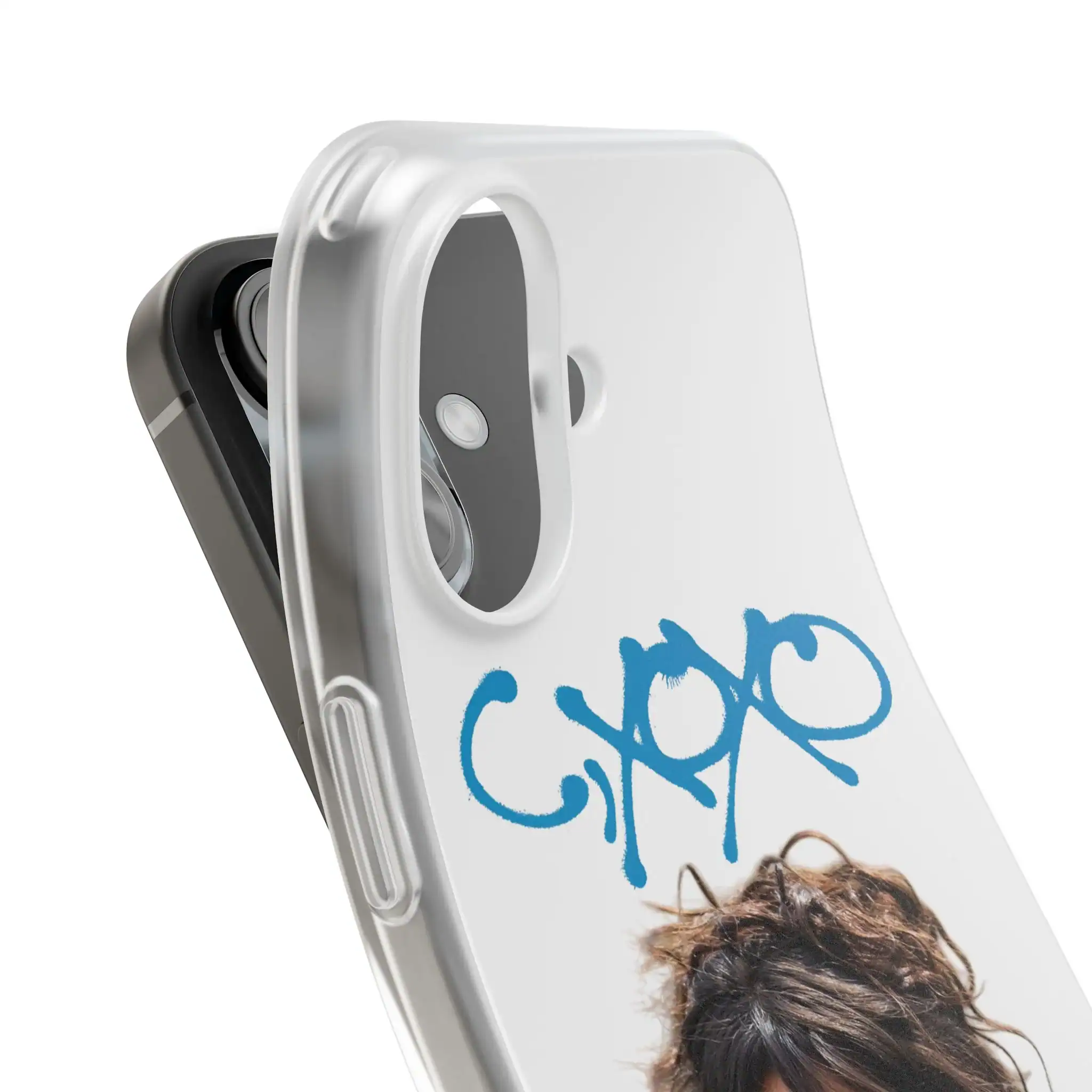 Camila Cabello apparel featuring her signature style and photo on a phone case.